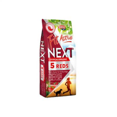 Panzi FitActive Next Hypoallergenic Five Reds Adult (vaddisznó,bárány,marha,bivaly,lazac) 15Kg